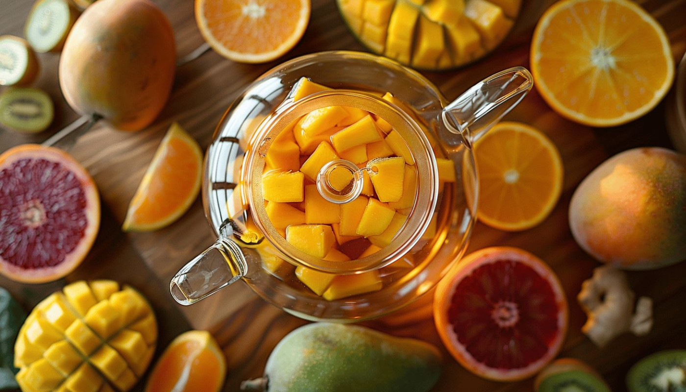 Boissons - La délicieuse alliance du thé mangue et de l'orange pour un boost de vitamines